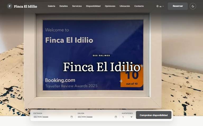 Web de Finca El Idilio